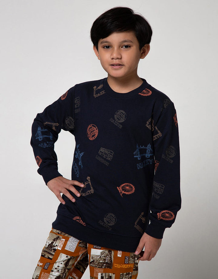 Aero Sweatshirt Knitting Fullprint
