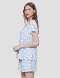 Nevada Flower Bunny Baju Tidur One Set Wanita