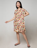 SS MIDI DRESS WHITE
