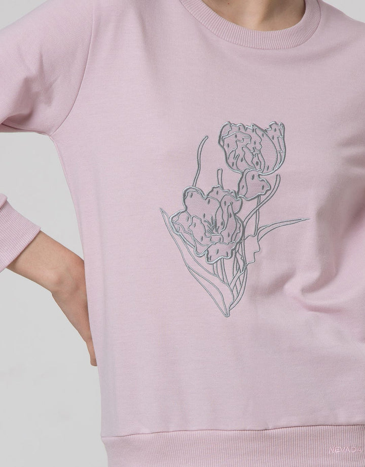 Nevada Sweatshirt Flower Lace