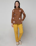 Details Long Sleeve Shirt Choc Top