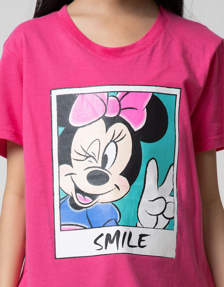 Disney Short Sleeve T-Shirt Minnie Polaroid