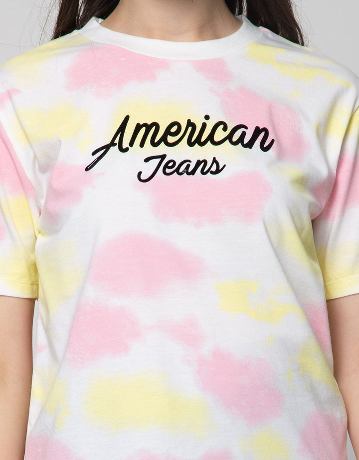 American Jeans Short Sleeve T-Shirt Tiedyed