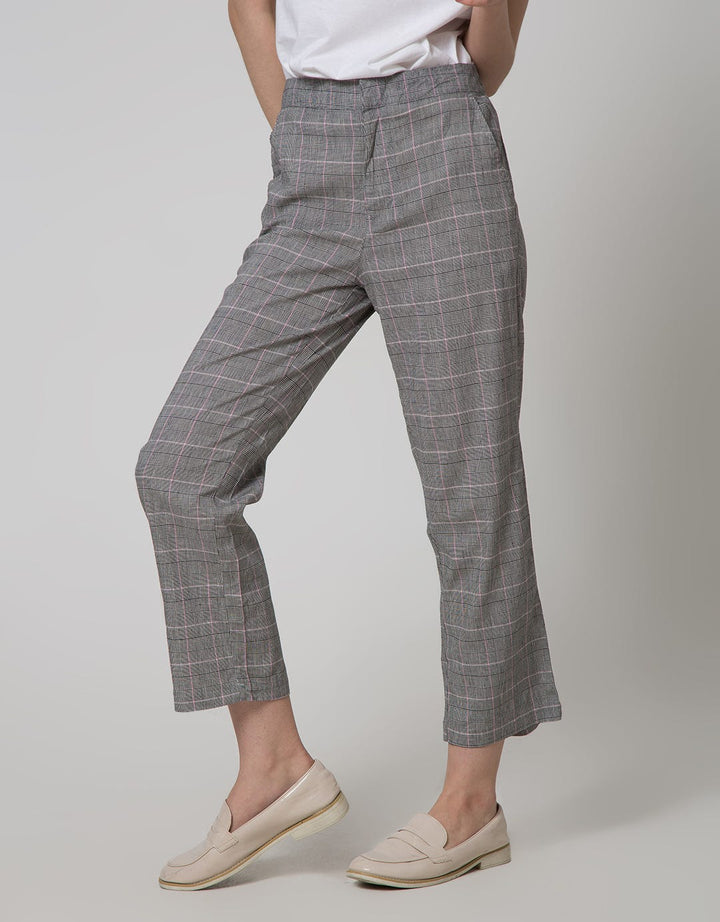 Details Long Pants Palazzo Hounds Pink With Tape