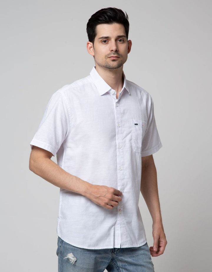 Cardinal Casual Baisic Plain Kemeja Pria