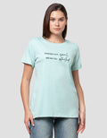 Cardinal Girl Print Remember Your Goal Kaos Wanita