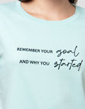Cardinal Girl Print Remember Your Goal Kaos Wanita