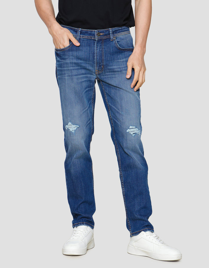 Nevada Denim Slim Destroy Celana Panjang Pria