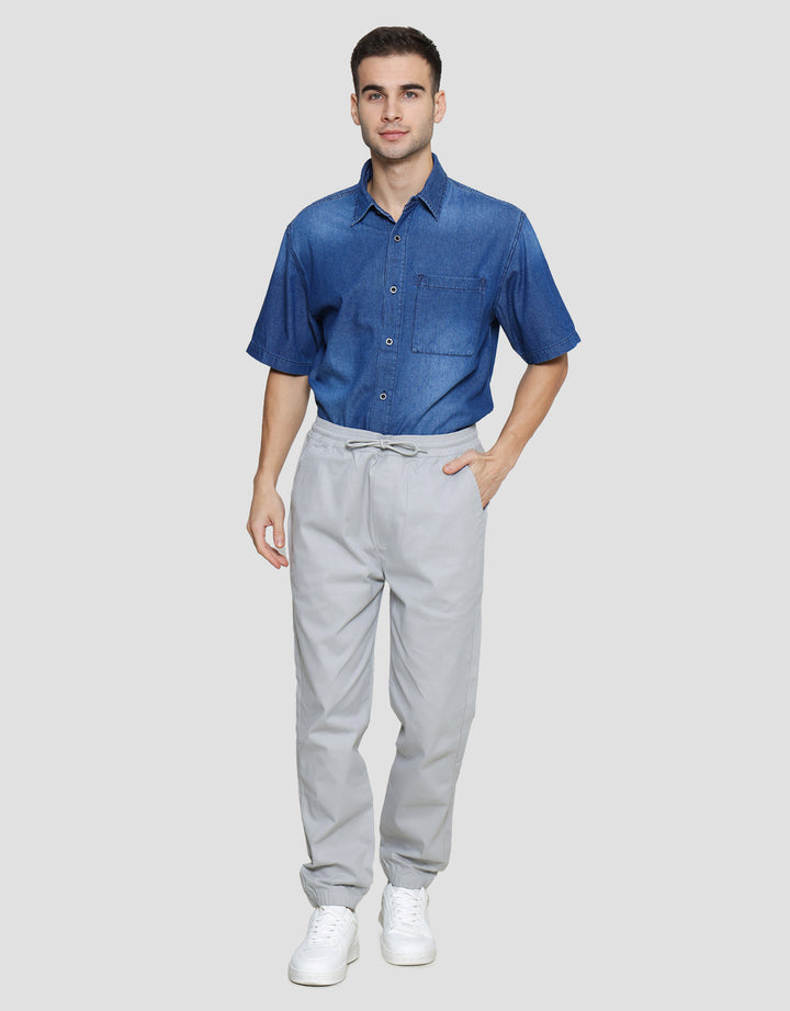 Nevada Basic Color Celana Jogger Pria