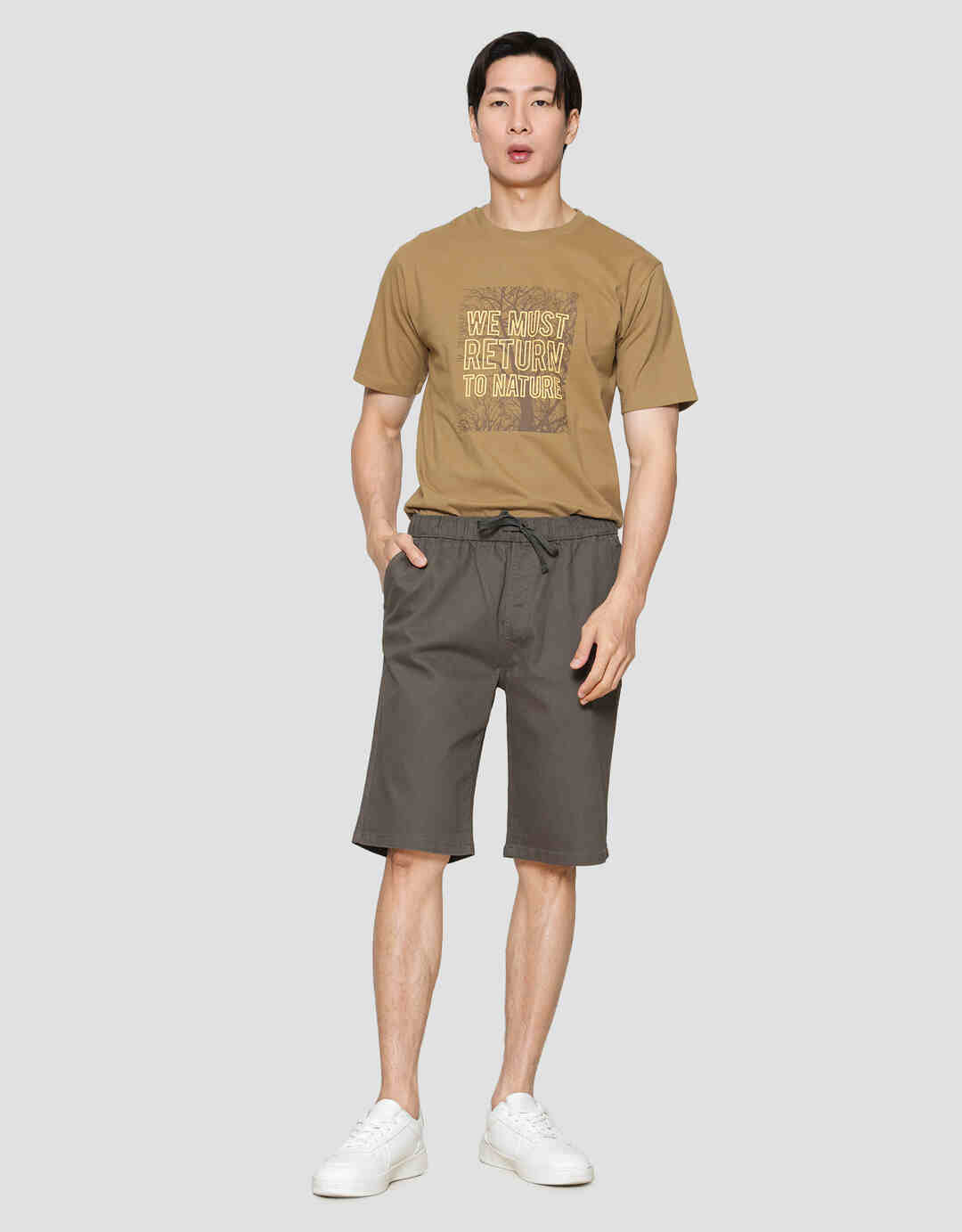 Nevada Woven Twill Texture Swss01 Men's Shorts