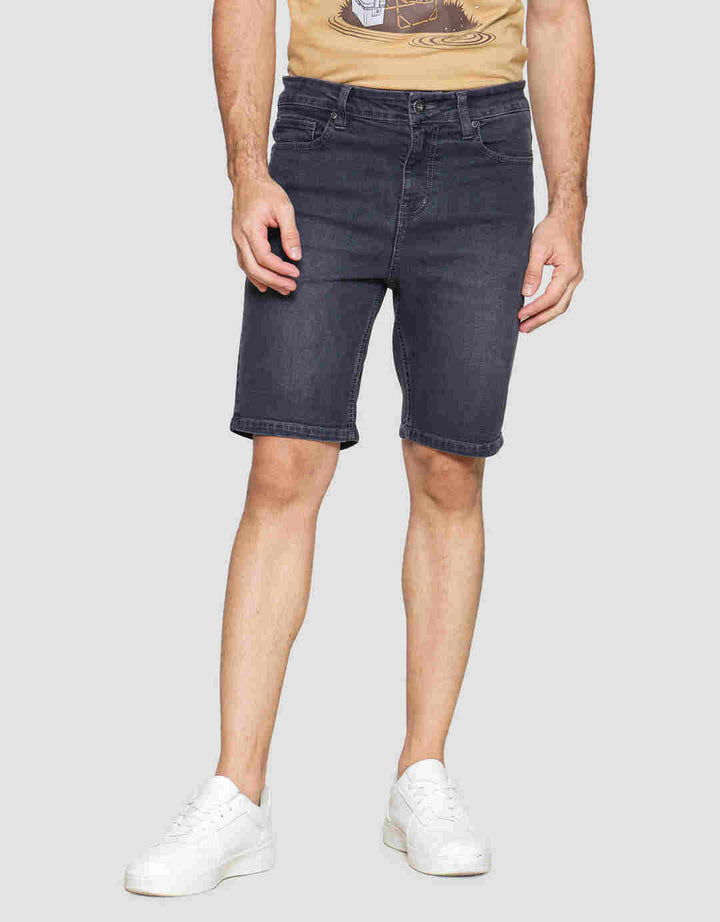 Nevada Basic Slim Fit Celana Pendek Denim Pria