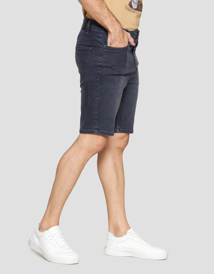 Nevada Basic Slim Fit Celana Pendek Denim Pria