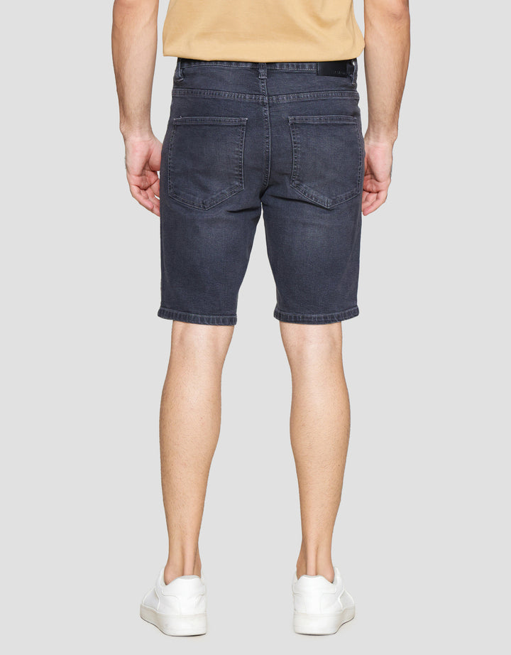 Nevada Basic Slim Fit Celana Pendek Denim Pria