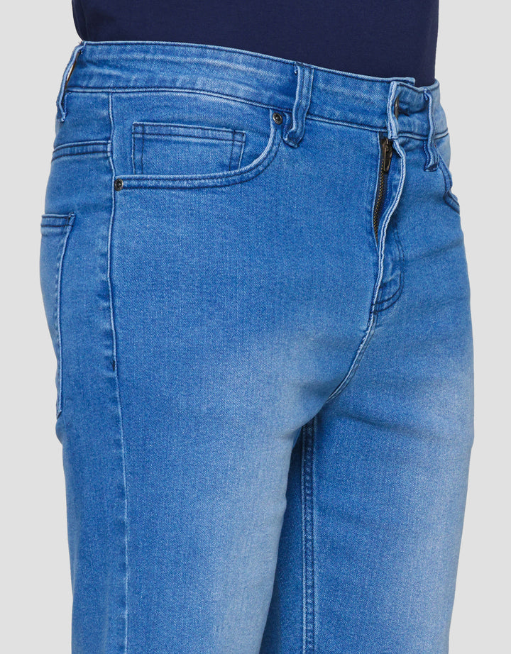 Nevada Basic Slim Fit Celana Pendek Denim Pria