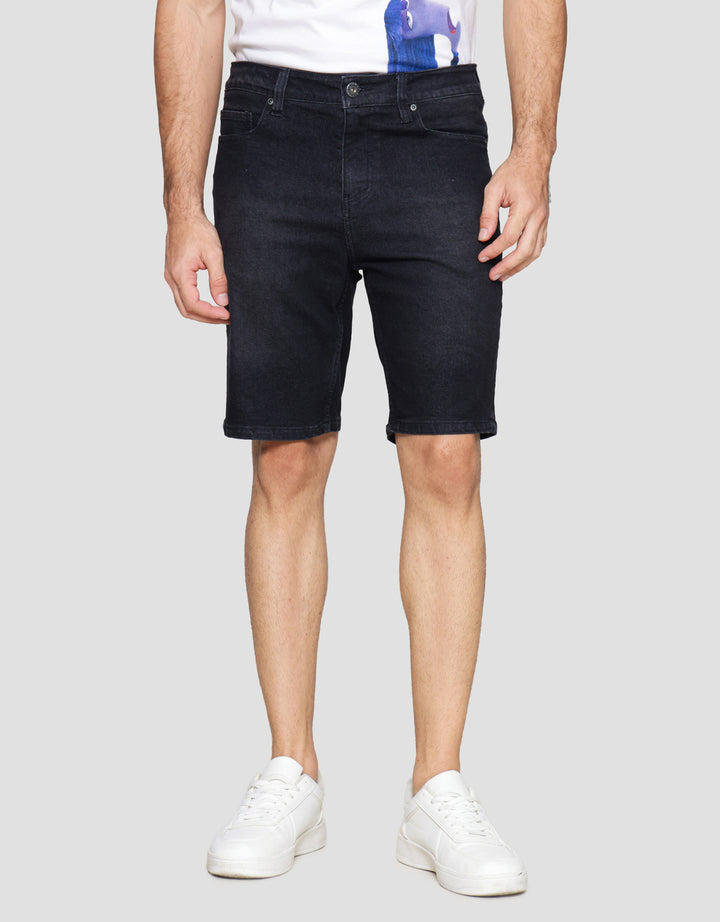 Nevada Basic Slim Fit Celana Pendek Denim Pria