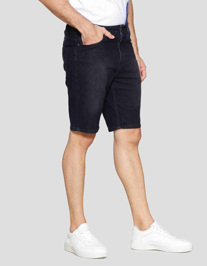 Nevada Basic Slim Fit Celana Pendek Denim Pria