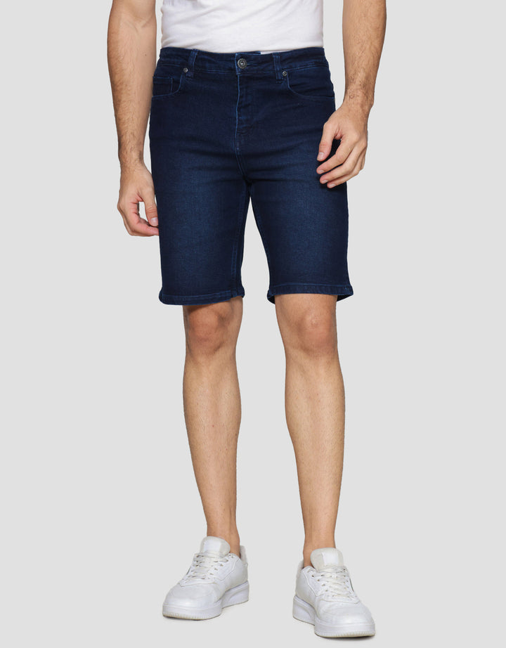 Nevada Basic Slim Fit Celana Pendek Denim Pria