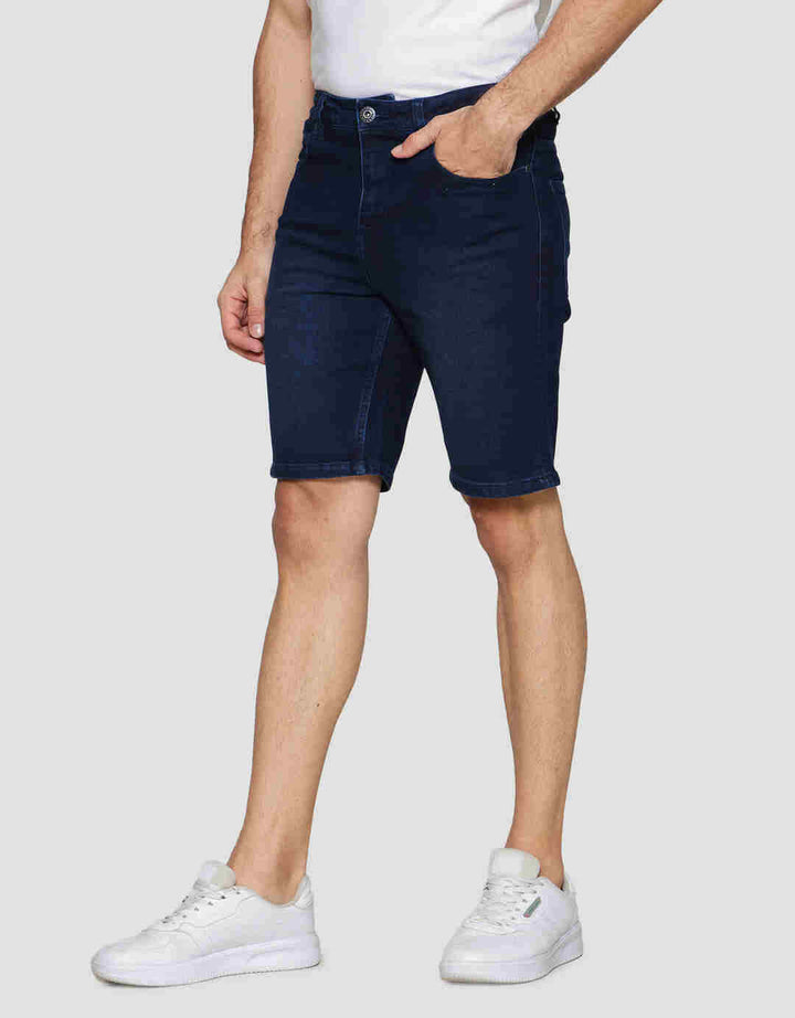 Nevada Basic Slim Fit Celana Pendek Denim Pria