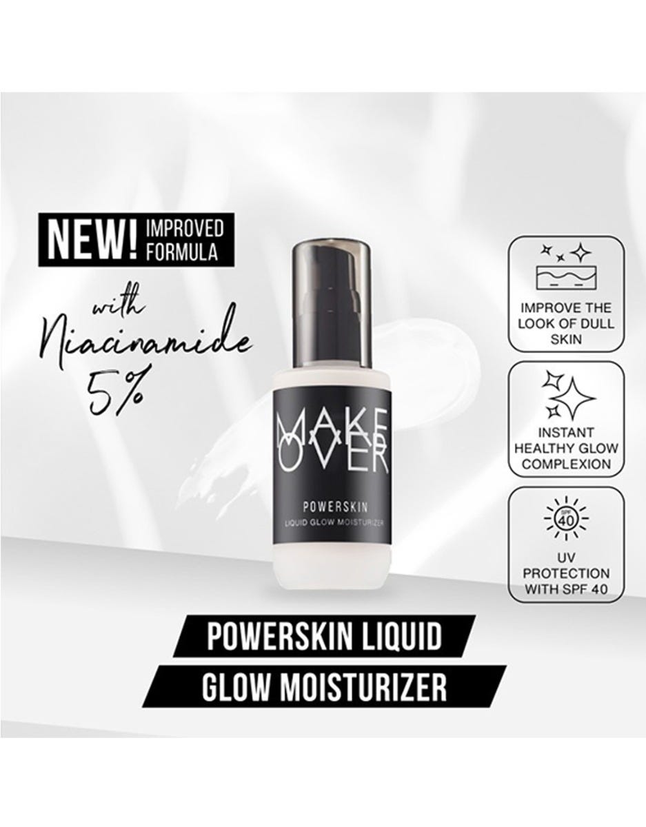 MAKE OVER Powerskin Liquid Glow Moisturizer 45 ml