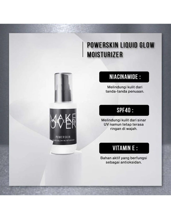 MAKE OVER Powerskin Liquid Glow Moisturizer 45 ml