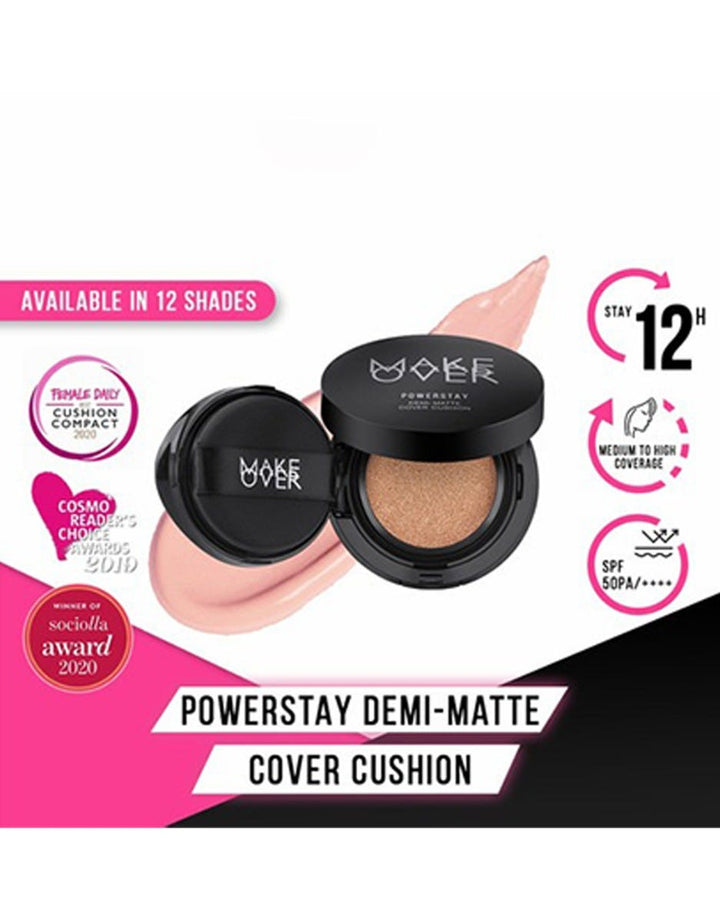 MAKE OVER Powerstay Demi-Matte Cover Cushion 15 g
