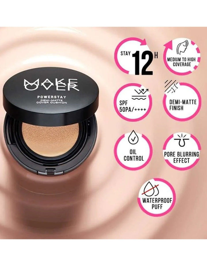 MAKE OVER Powerstay Demi-Matte Cover Cushion 15 g