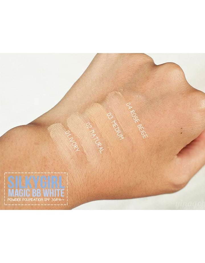 Silky Girl White Brightening 2 way Powder Foundation 02 Natural Beige