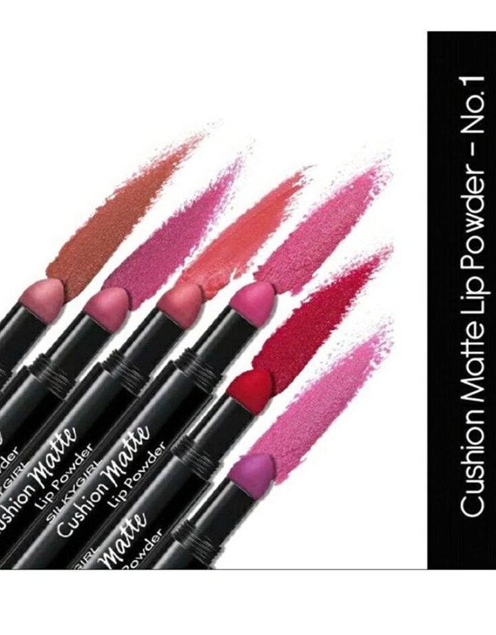 Silkygirl Cushion Matte Lip Powder 0.8 gr  01 Browny