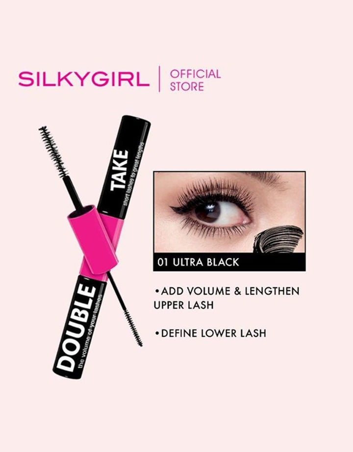 Silkygirl Double Take Mascara 2 x 5 gr 01 Ultra Black