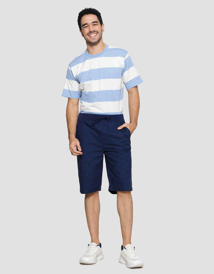 Nevada Rib Bottom Print Herringbone Celana Pendek Pria