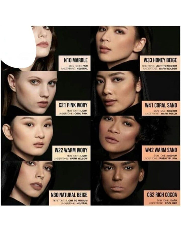 MAKE OVER Powerstay Total Cover Matte Cream Foundation W22 Warm Ivory 12 g