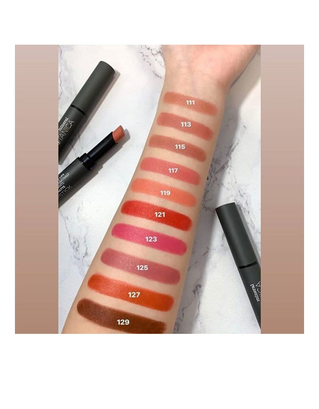 Mineral Botanica Vivid Matte Lipstick Caribbean Sorrel 121 2.2 grams - Others