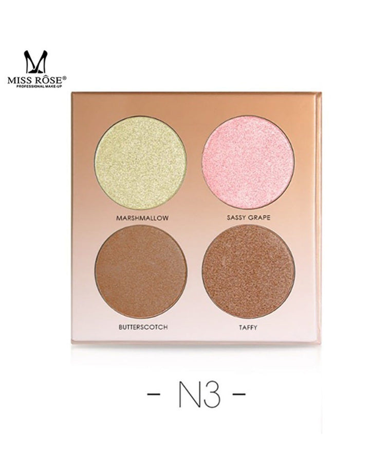 Miss Rose 4 Color Highlighter 7003024N1 4 g