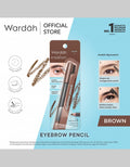 Wardah EyeXpert Eyebrow Pencil Brown 1.14 g