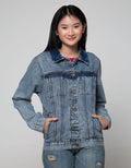 Triset Jaket & Coat Denim Look