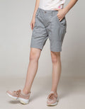 Cardinal Girl Stitching Zipper Short Pants