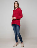 Cardinal Girl Long Slevee Shirt With Pocket