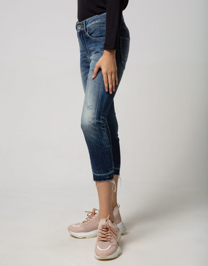 Logo Jeans Casual Long Pants
