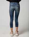Logo Jeans Casual Long Pants