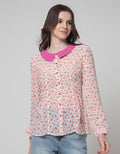 Ninety Degrees Blouse Wanita Motif Strawberry