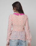 Ninety Degrees Blouse Wanita Motif Strawberry