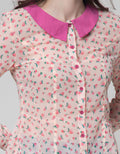 Ninety Degrees Blouse Wanita Motif Strawberry
