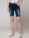 Cardinal Girl Short Denim Pants Skinny Rebel