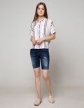 Cardinal Girl Short Denim Pants Skinny Rebel