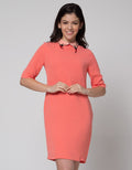 Cardinal Femme Dress Wanita Flamingo On Collar