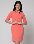 Cardinal Femme Dress Wanita Flamingo On Collar