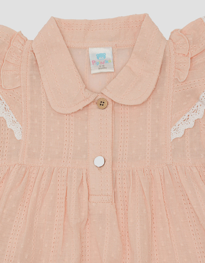 Pipiniko Swiss Dot Dress Anak Perempuan