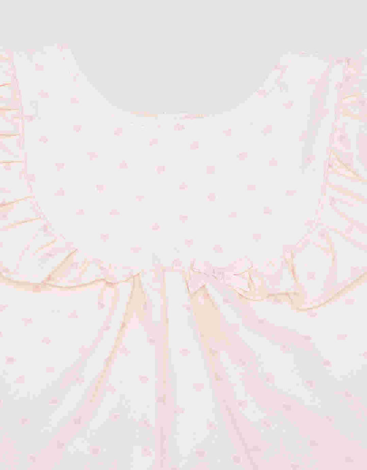 Pipiniko Heart Print Set Pakaian Anak Perempuan