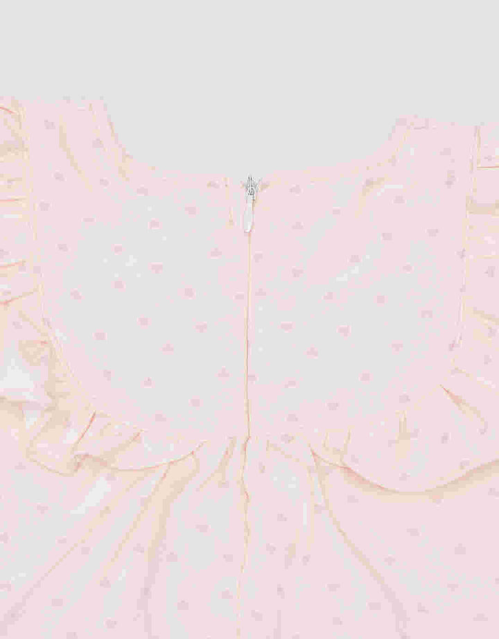 Pipiniko Heart Print Set Pakaian Anak Perempuan