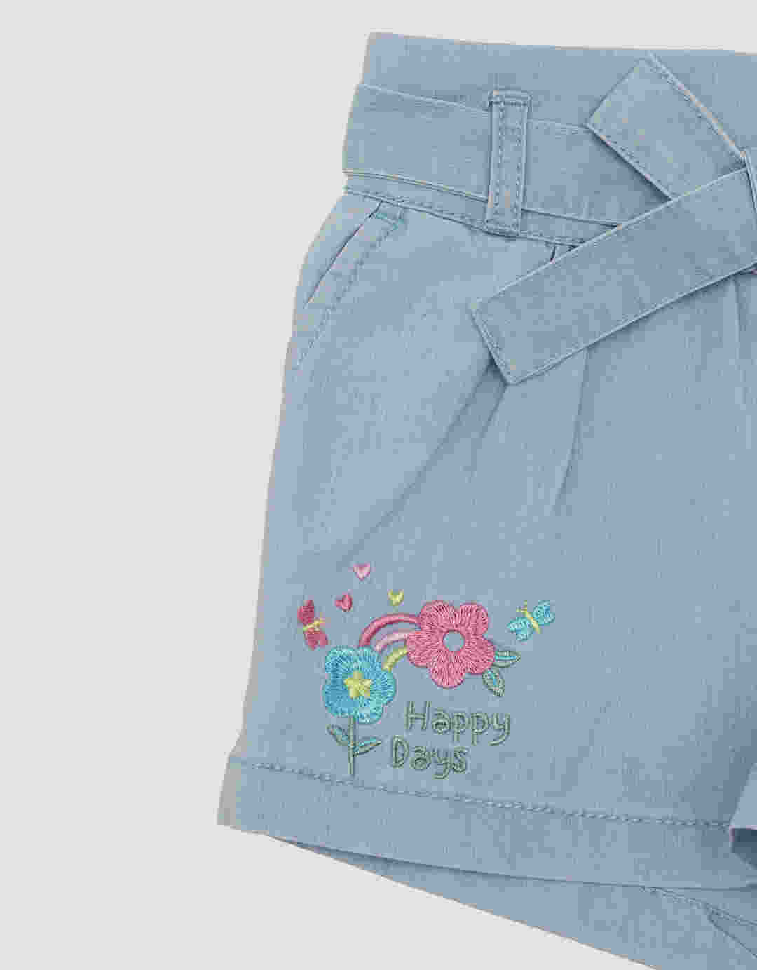Pipiniko Denim Happy Days Girls Shorts